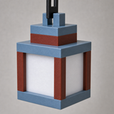 Three-quarter view of the Pixo mood light and pixel-inspired frame