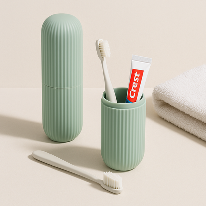 BrushNest™ Travel Toothbrush Capsule