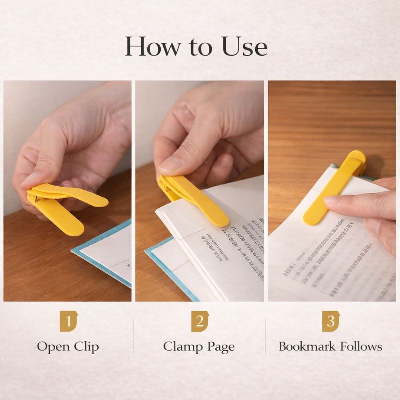 Spine™ Auto-Stay Bookmark Clips
