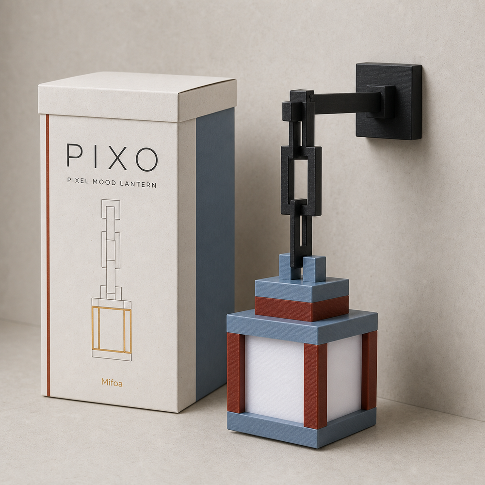 Closed FLANQ Pixo mood light product box