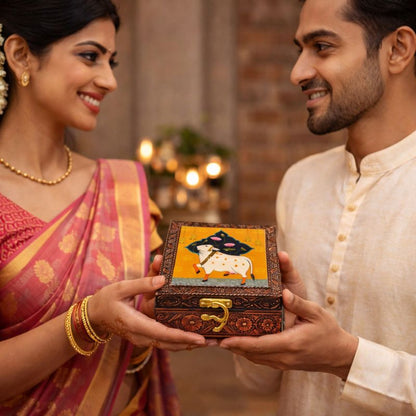 Kosha™ Lockable Pichwai Keepsake Box