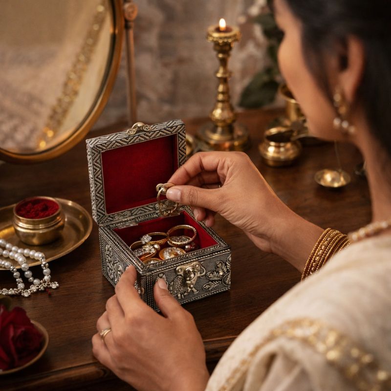 ORIN™ Velvet-Lined Elephant Keepsake Box