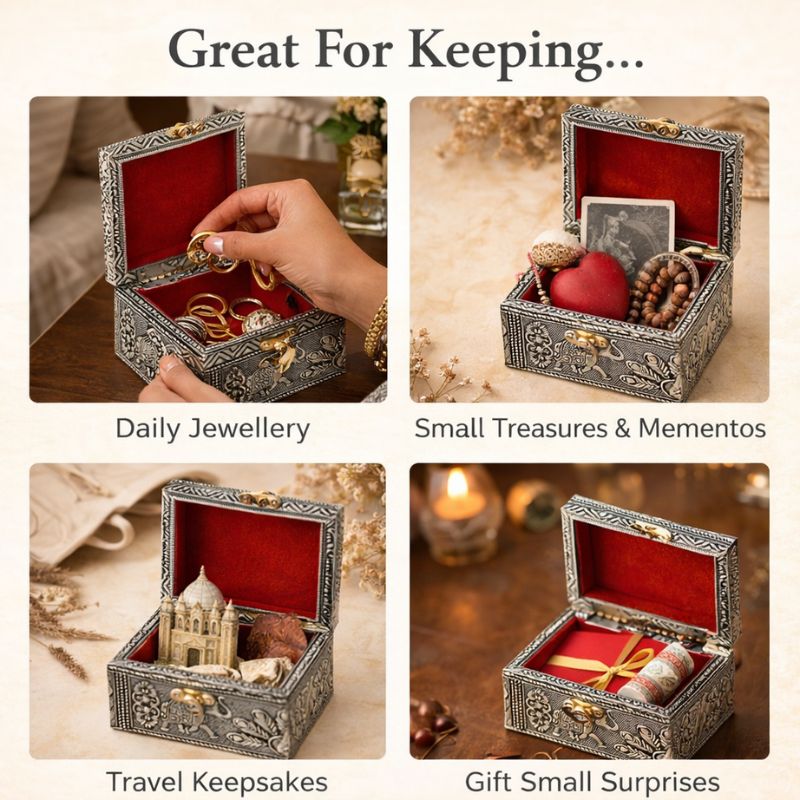ORIN™ Velvet-Lined Elephant Keepsake Box
