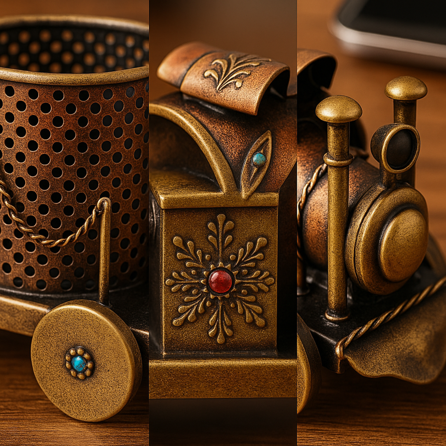GearDesk™ Vintage Pen & Desk Organizer