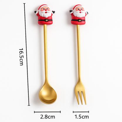 MerryTable™ Christmas Dessert Cutlery