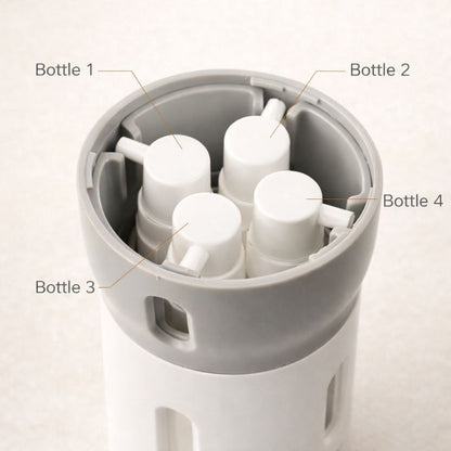 Dispensa™ 4-in-1 Rotating Travel Dispenser