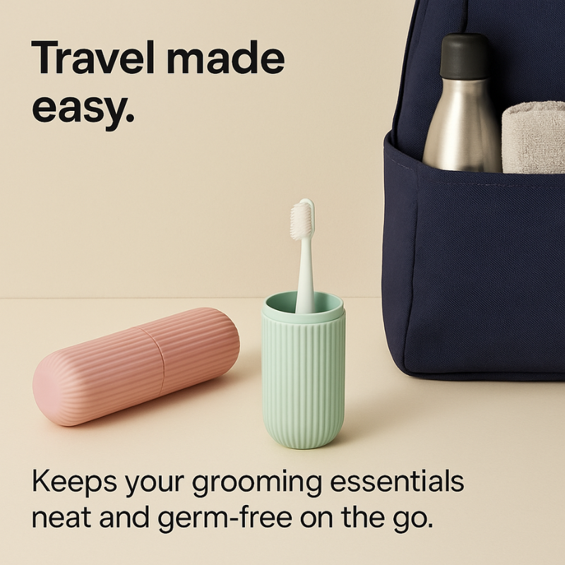 BrushNest™ Travel Toothbrush Capsule