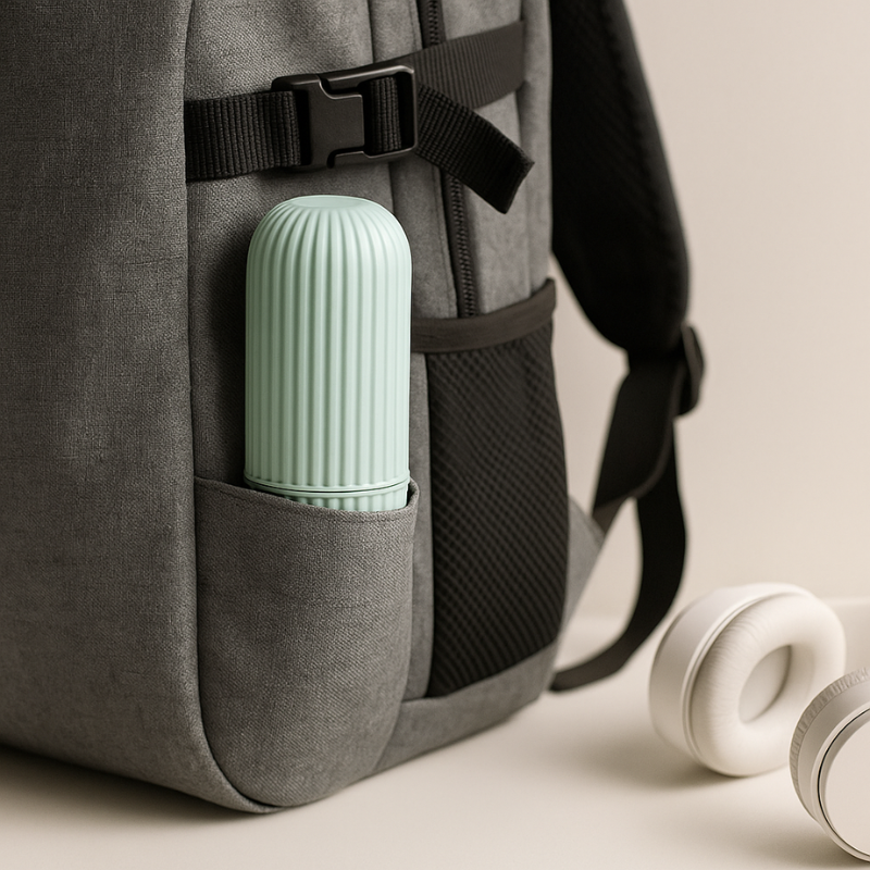 BrushNest™ Travel Toothbrush Capsule