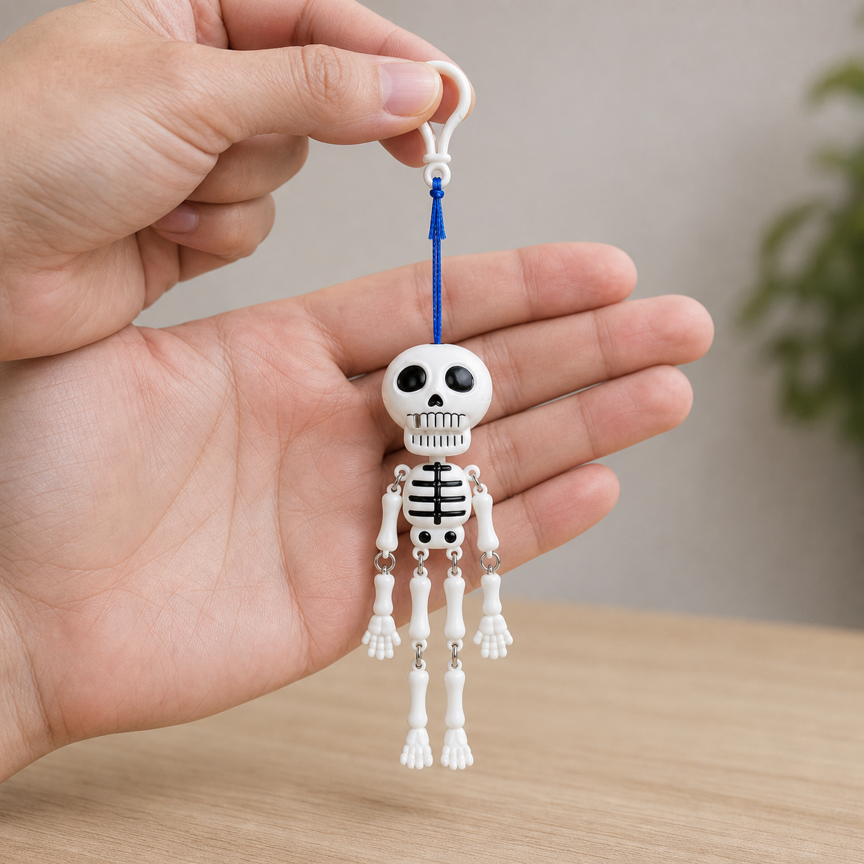 Close view of Mr. Bones joints and surface