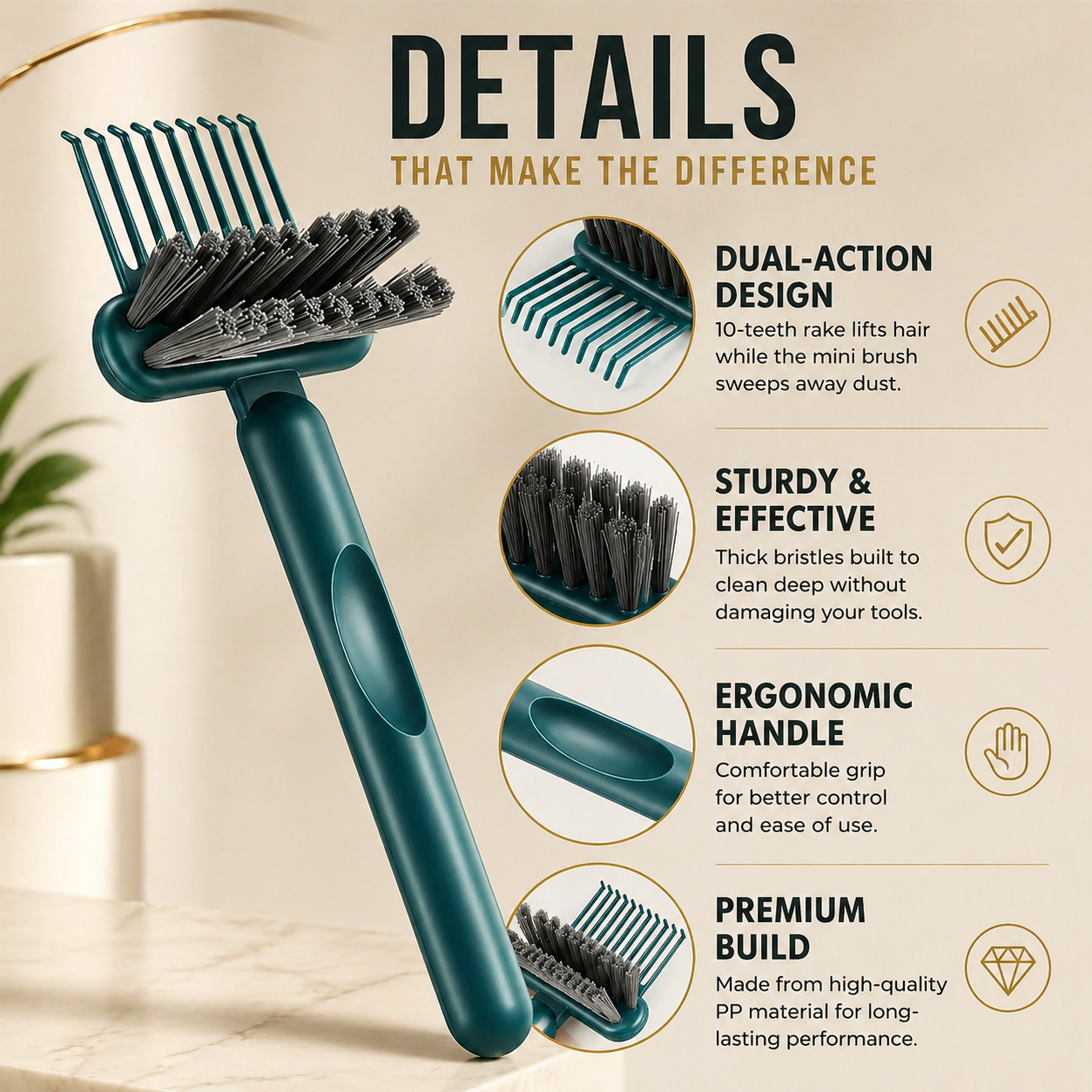 SNAGR™ | 2-in-1 Hair Brush Cleaner