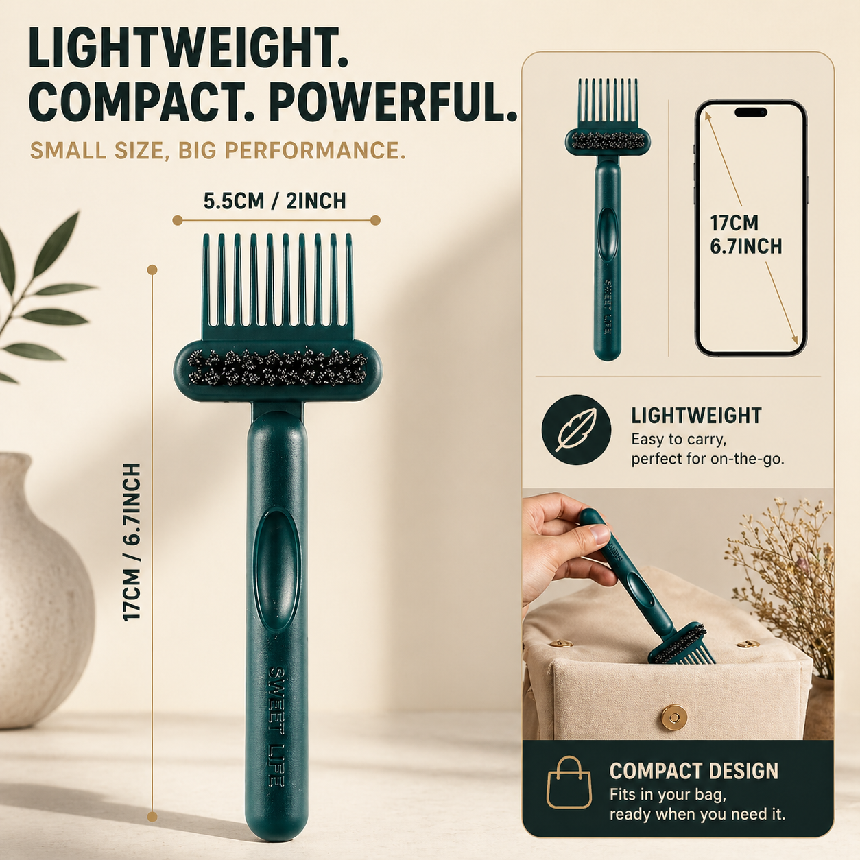 SNAGR™ | 2-in-1 Hair Brush Cleaner