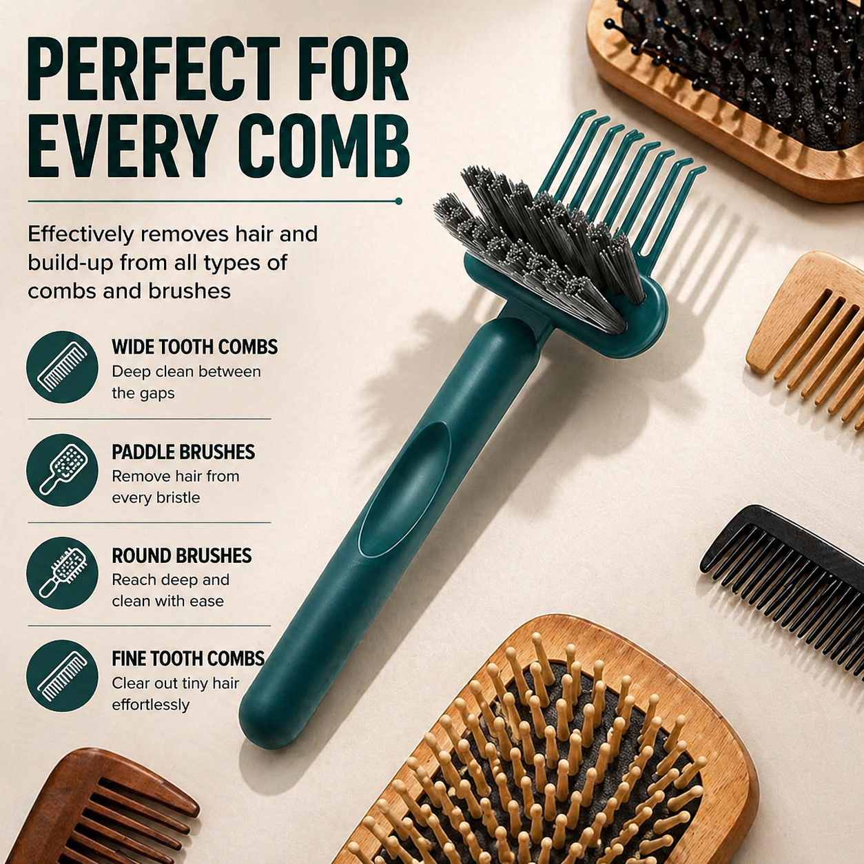 SNAGR™ | 2-in-1 Hair Brush Cleaner