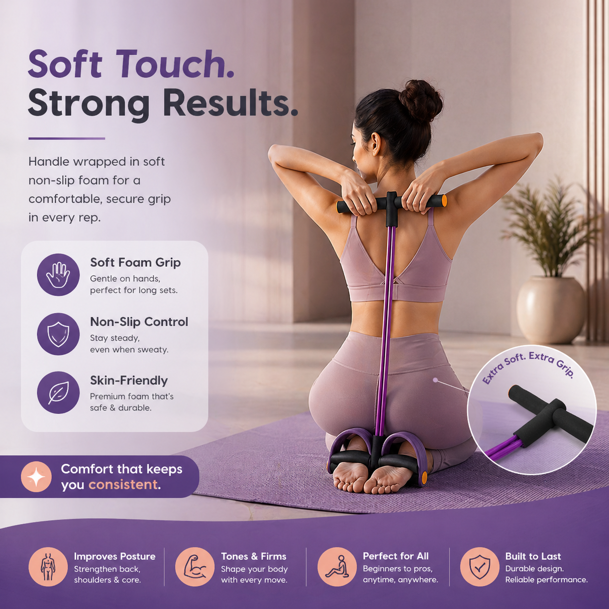 PULLR™ | 6-Tube Pedal Resistance Band