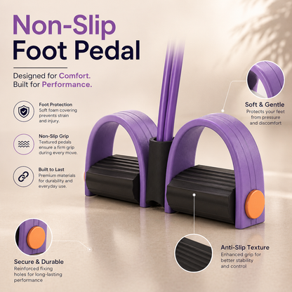 PULLR™ | 6-Tube Pedal Resistance Band
