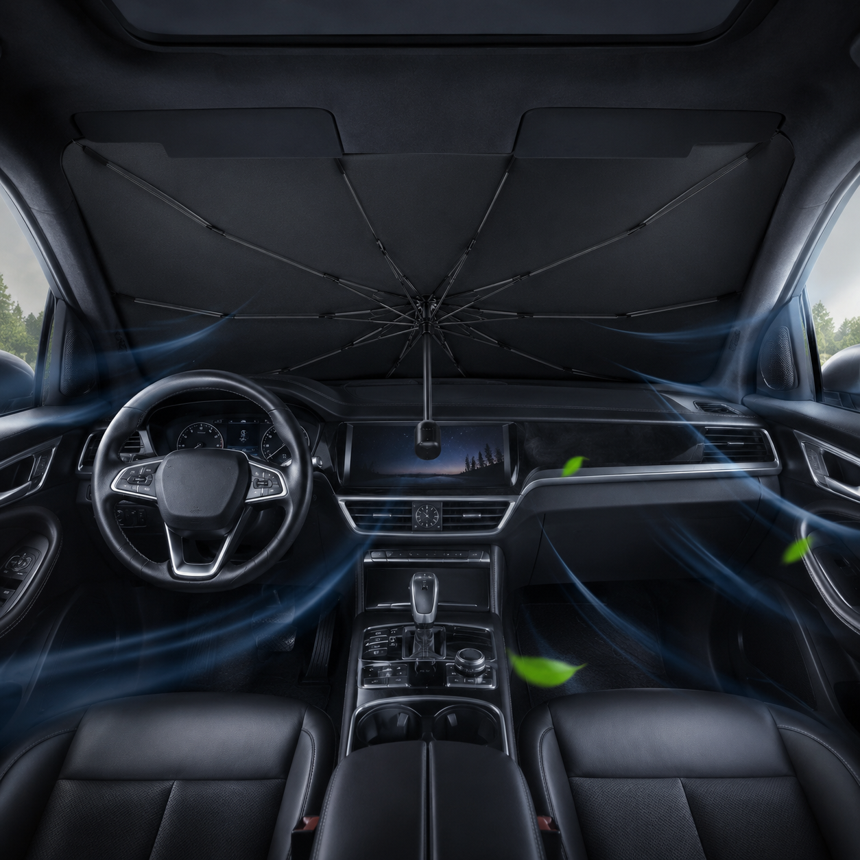 Sundome™ Car Windshield Sunshade Umbrella