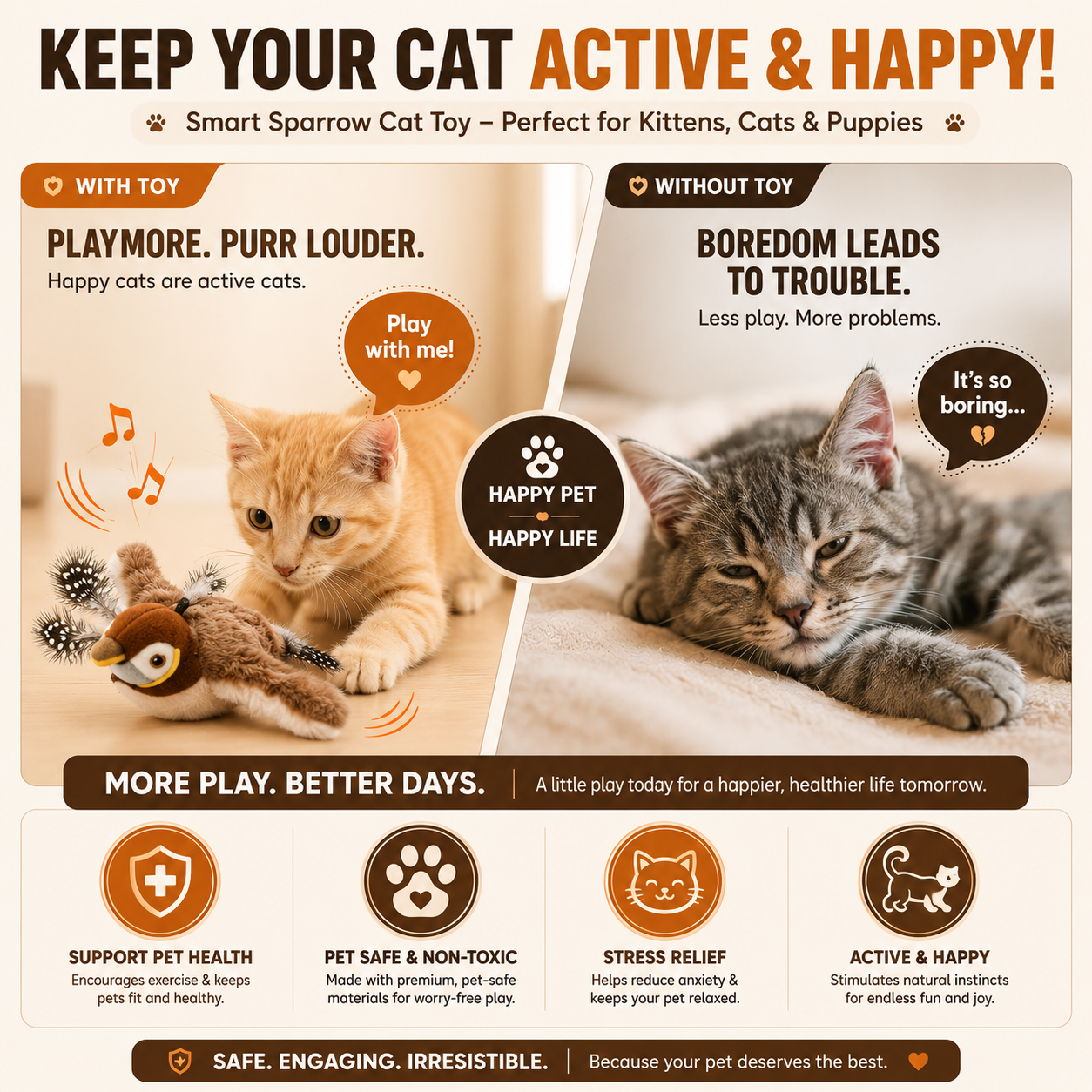 WINGO™ | Flapping Bird Cat Toy