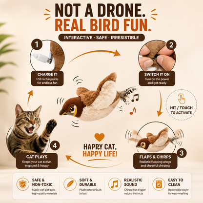 WINGO™ | Flapping Bird Cat Toy