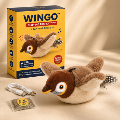 WINGO™ | Flapping Bird Cat Toy