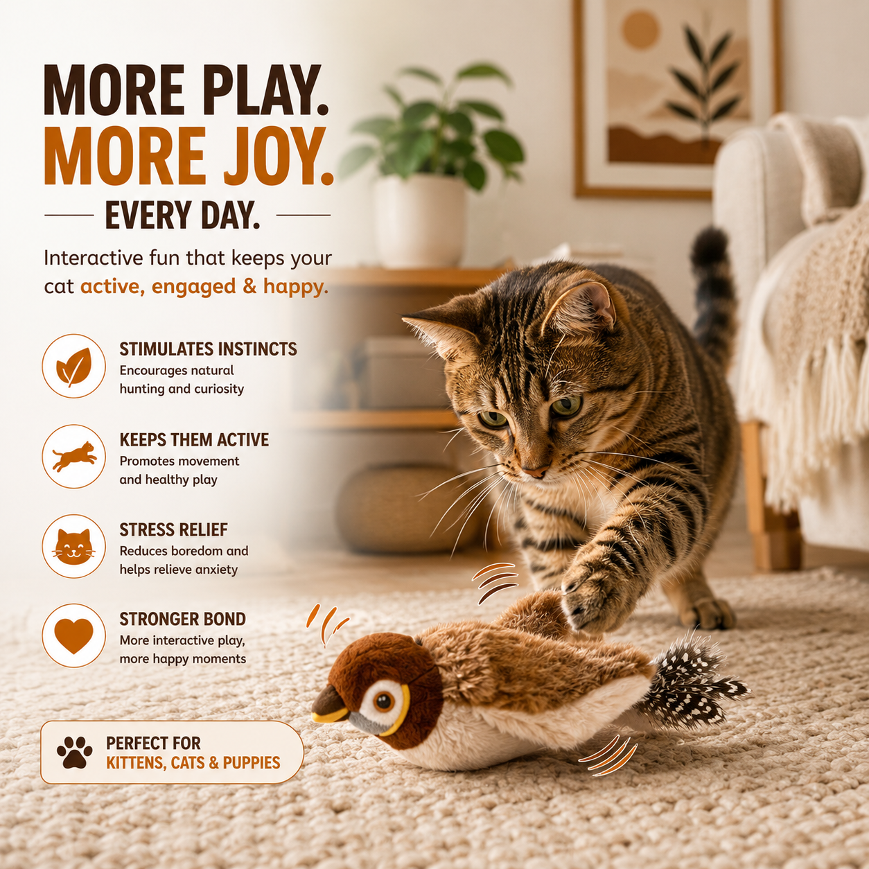 WINGO™ | Flapping Bird Cat Toy