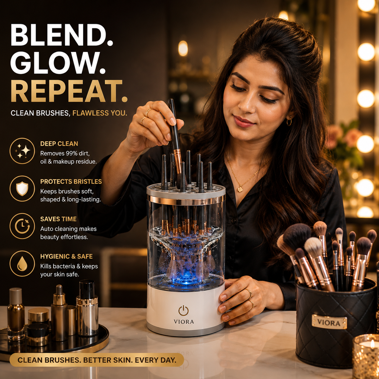 Viora™ | Electric Makeup Brush Cleaner