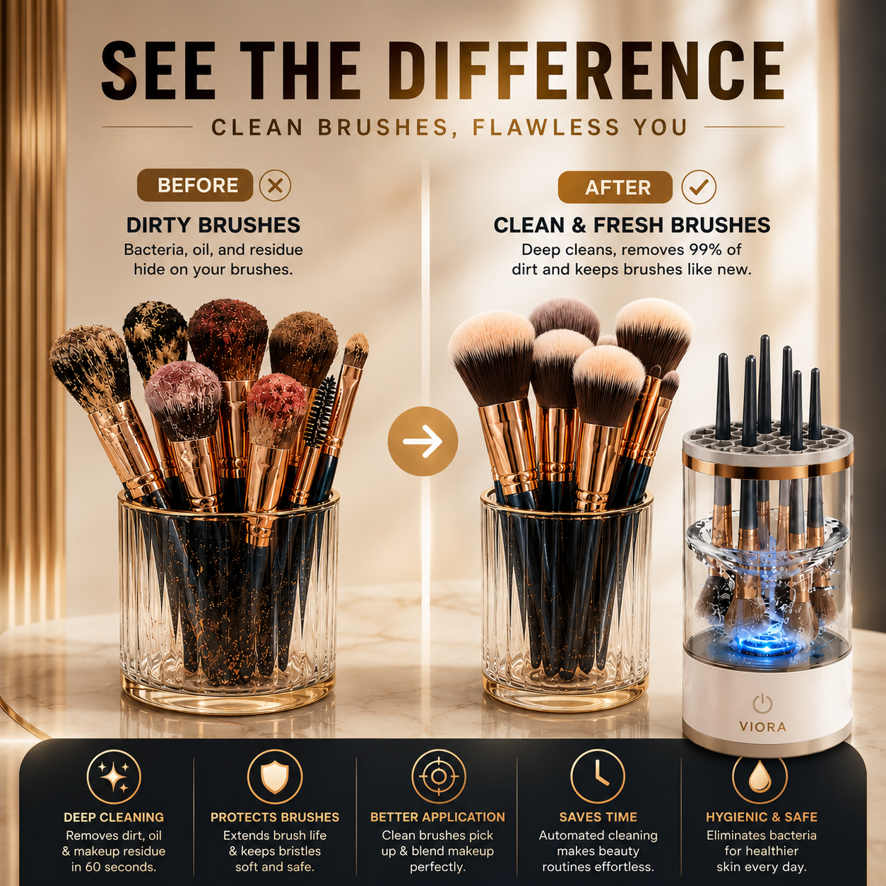 Viora™ | Electric Makeup Brush Cleaner