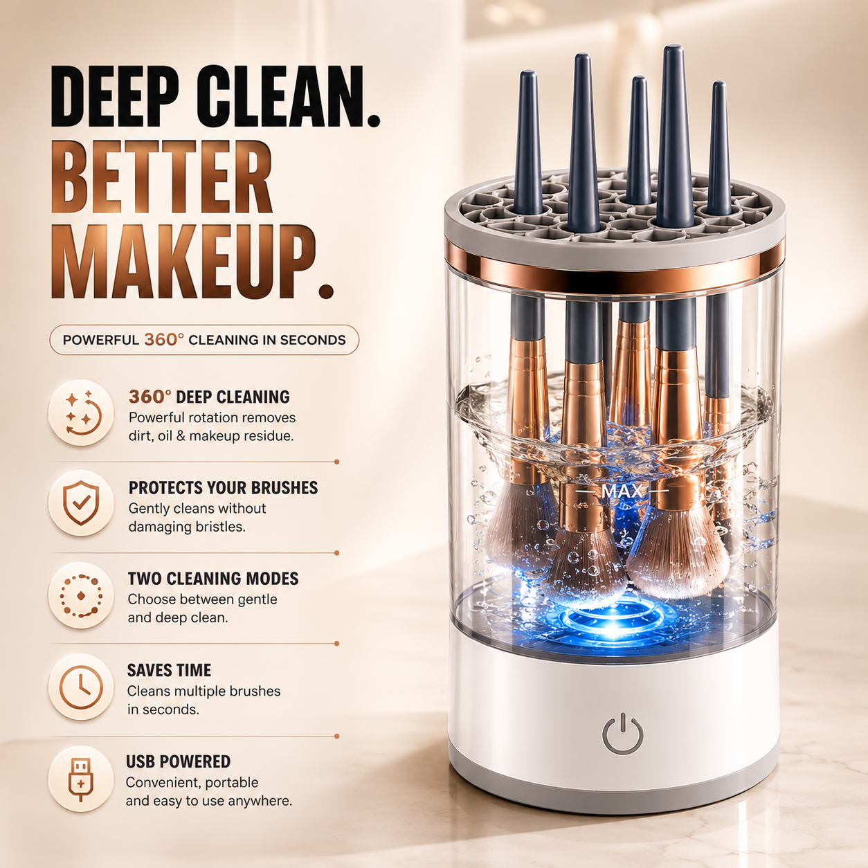 Viora™ | Electric Makeup Brush Cleaner