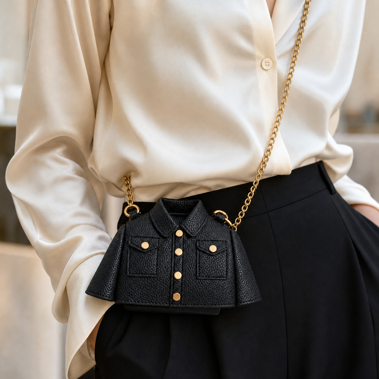 Sartelle Mini Jacket Sling Bag