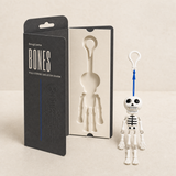 Mr. Bones pull-cord skeleton keychain with Flanq gift box